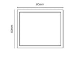 RIGHT slotted gate side frame 60mm x 50mm 9MM SPACING 5800MM LONG